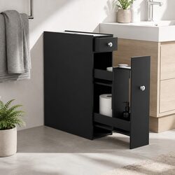 Maximise Your Space with a Slim Black Storage Cabinet