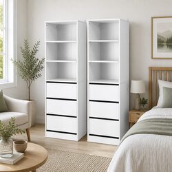 Stylish White Chest of Drawers Tallboy for Modern Spaces