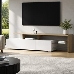Enhance Your Living Space with a 180cm Dual-Tone TV Unit
