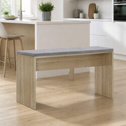 Natural Wood Grain Dining Bench for Cozy Spaces