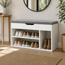 Enhance Your Space with This Functional Shoe Cabinet Bench