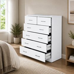 Enhance Your Bedroom with a 6-Drawer Tallboy Chest