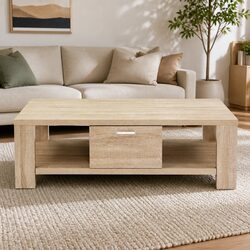 Elevate Your Living Room with the Oak Coffee Table
