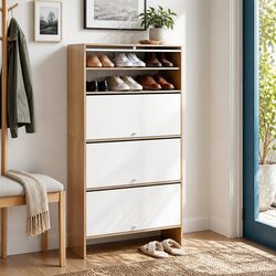 Enhance Your Entryway with an 8-Tier Shoe Cabinet