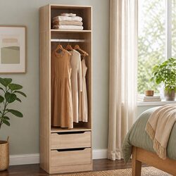 Transform Your Bedroom with This Pine Wardrobe Organizer