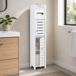 Maximize Your Bathroom Space with This Slim Storage Cabinet
