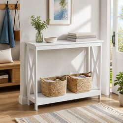 Elegant 2-Tier Console Table Enhancing Your Home Décor