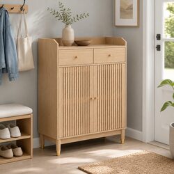 Shoe Storage Cabinet with Drawers for Organized Living