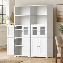 Buffet Sideboard Cabinet Pantry Storage Cupboard White Kitchen Bathroom