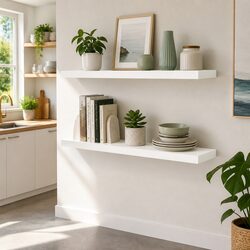 Enhance Your Space with 90CM White Floating Shelves