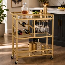 Stylish Gold Drinks Trolley for Every Occasion