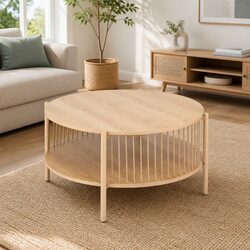 Modern Two-Tier Round Coffee Table for Stylish Spaces