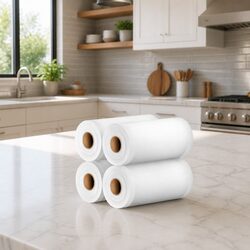 Food Vacuum Sealer Bags Storage Roll 15cm x 6m Heat Sealing Pack of 4