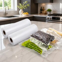 Food Vacuum Sealer Bags 15cm x 6m Storage Roll Transparent Heat Seal Fresh Keep