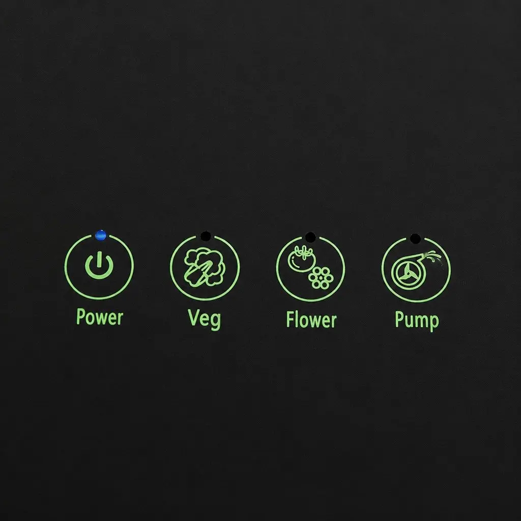 Hydroponic Growing System Indoor 12 Plants Adjustable LED Grow Lights Automatic Water Circulation
