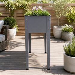 Elevated Garden Bed Planter Box 100x80x30cm Raised Outdoor Herb Flower Vegetable