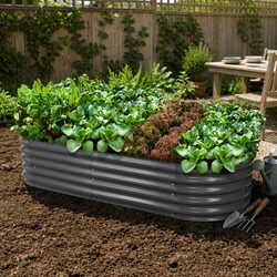 Elevate Your Gardening with an Oval Planter Box 160x80x42cm