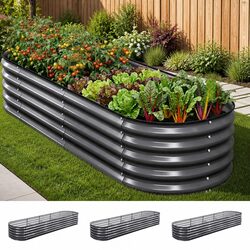 Enhance Your Garden with This Stylish Raised Bed Set