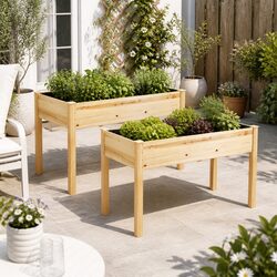 Enhance Your Garden Space with a Raised Wooden Planter Box