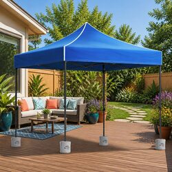 3x3m Blue Canopy Gazebo - Enhance Your Outdoor Space