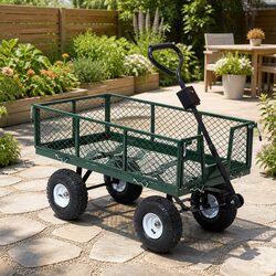 Outdoor Steel Cart for Easy Transportation and Storage 96cm