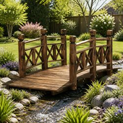 Enhance Your Garden with a Charming Wooden Bridge