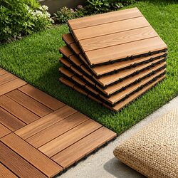 Wood Deck Tiles for a Beautiful Outdoor Oasis - 27PCS