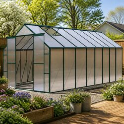 Greenhouse 5.1x2.44x2.1M for Year-Round Gardening and Storage