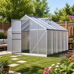 Aluminium Polycarbonate Greenhouse for Enhanced Gardening