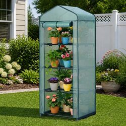 Elevate Your Garden with a 4-Tier Portable Greenhouse