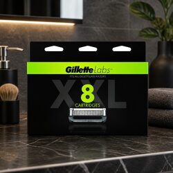 Labs Cartridges 8pk Replacement Razor Blade Refills for Men Shaving
