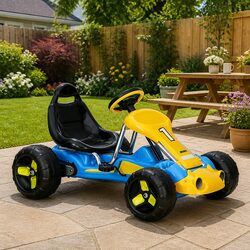Enhance Your Child’s Outdoor Experience with This Blue Go Kart