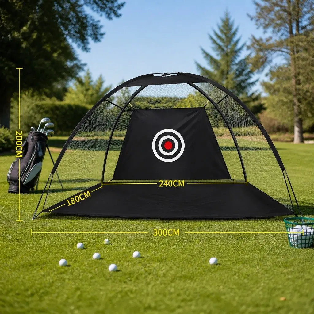 Golf Practice Net Ultra-Wide Indoor Outdoor Training Aid with Target