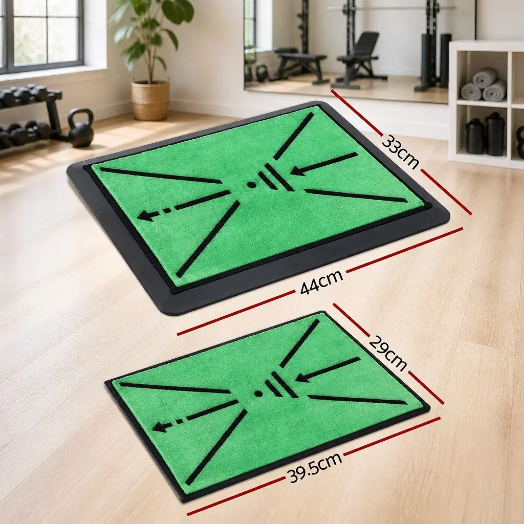 Golf Hitting Mat 44cm x 33cm Swing Path Feedback Training Practice Indoor Outdoor