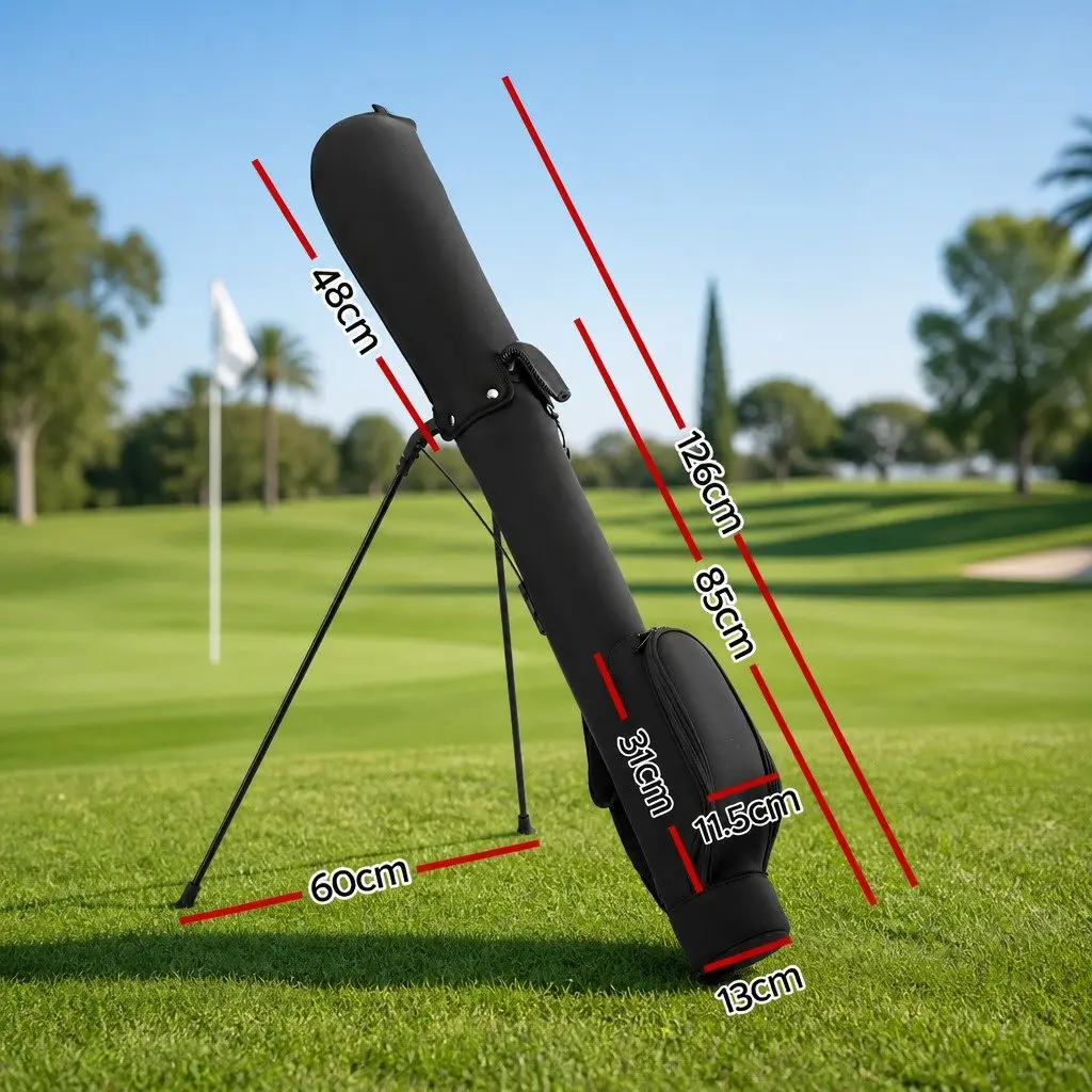 Golf Stand Bag Lightweight Compact Portable Practice with Insulated Pocket and Padded Shoulder Strap