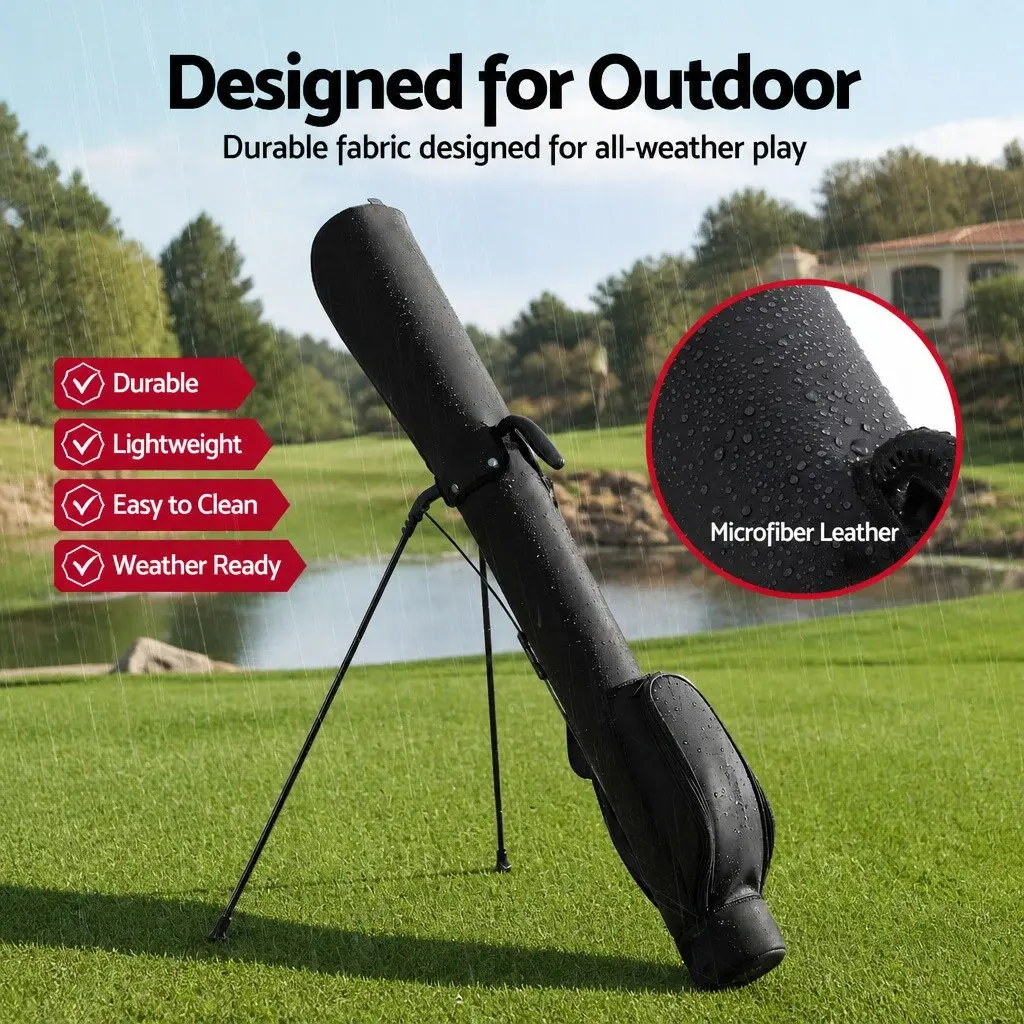 Golf Stand Bag Lightweight Compact Portable Practice with Insulated Pocket and Padded Shoulder Strap