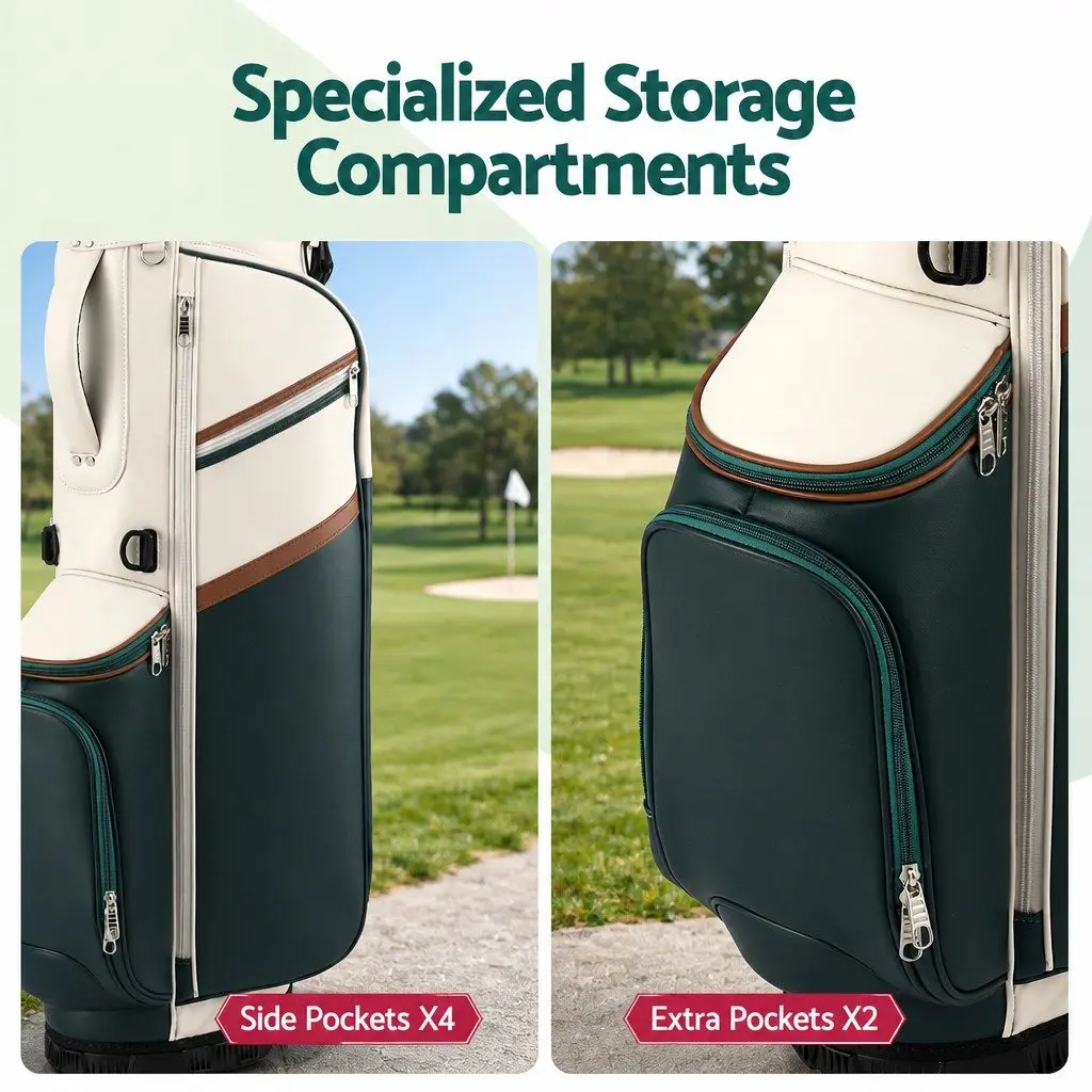 Golf Stand Bag Lightweight Dual Strap Independent Club Divider