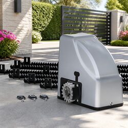 Electric Automatic Sliding Gate Opener Kit 6M 800KG Remote Control Keypad Grey