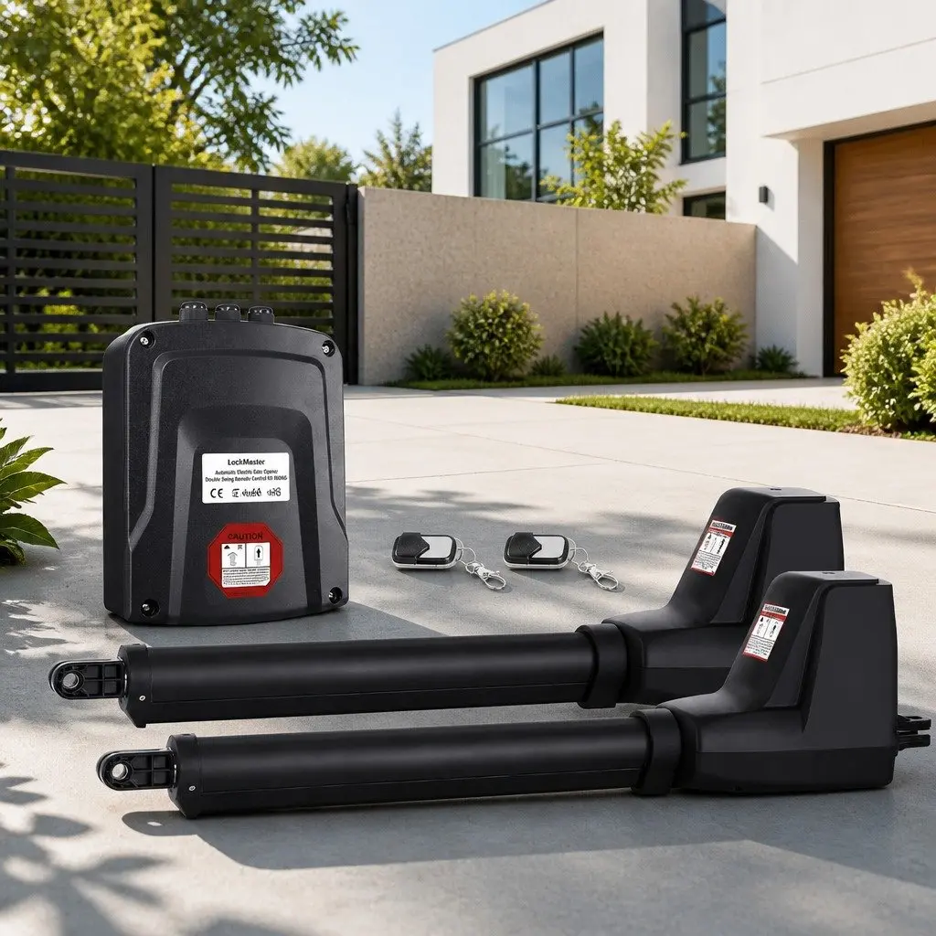 Electric Double Swing Gate Opener 800kg Automatic System Remote Control Kit