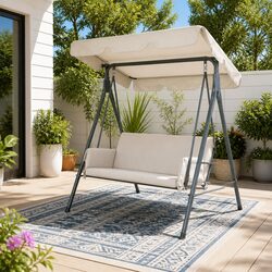 Elevate Your Outdoor Space with a 3-Seater Swing Chair