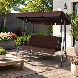 Enhance Your Outdoor Space with This 3 Seater Swing Chair