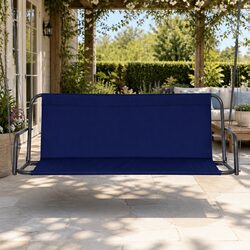 3-Seater Garden Swing Chair with Adjustable Canopy