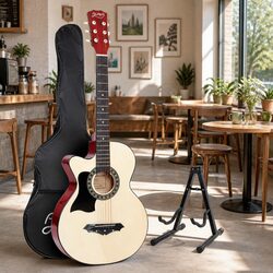 Enhance Your Space with a 38 Inch Left Handed Acoustic Guitar