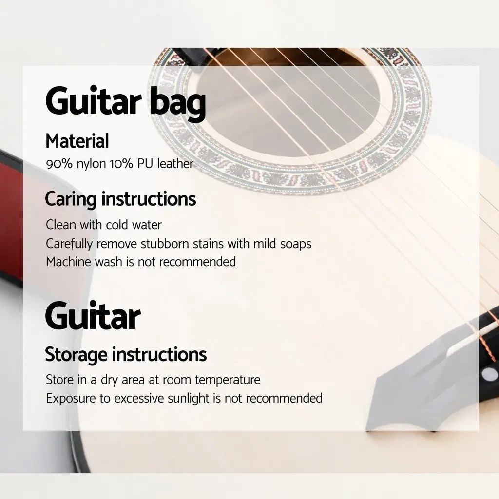 38 Inch Acoustic Cutaway Guitar Steel String Full Size Wooden Body Natural Wood