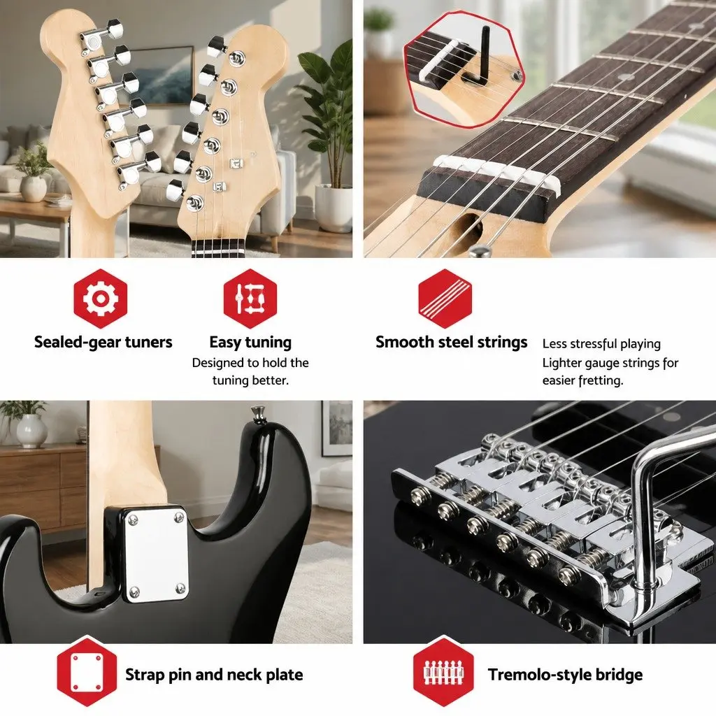 41 Inch Electric Guitar Solid Body Humbucker Pickups 3-Way Switch