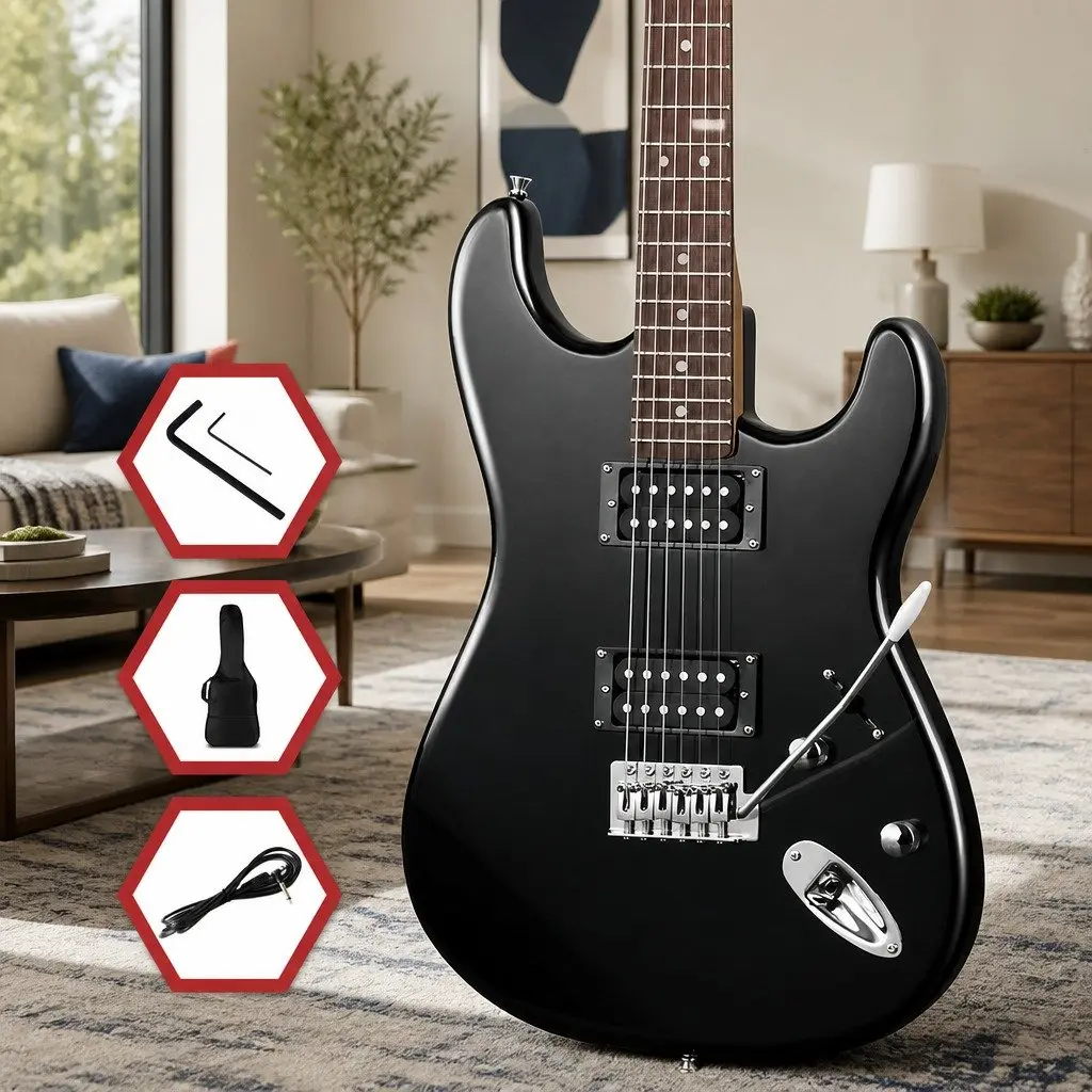 41 Inch Electric Guitar Solid Body Humbucker Pickups 3-Way Switch