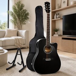 Stylish 41 Inch Cutaway Acoustic Guitar for Any Occasion