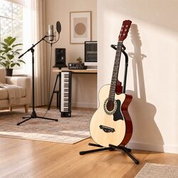 Compact Guitar Stand Enhances Your Music Space