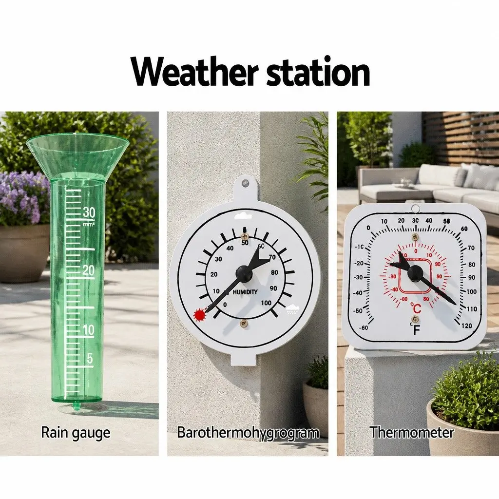 Garden Windmill 4FT 146cm Metal Outdoor Decor Ornament Weathervane 12 Blades