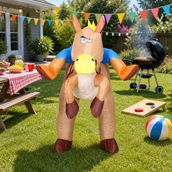 Inflatable Cowboy Costume Enhancing Your Celebration